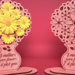 Intra απο ξύλο plywood 3mm-4mm πάχος - Flowers Holder για τη γιορτή της μητέρας  Δίασταση 30x20 cm INTRAFABR-67625112