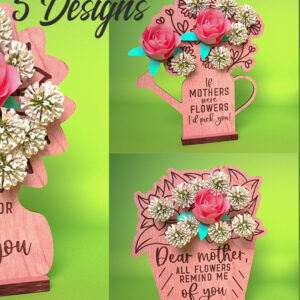 Intra απο ξύλο plywood 3mm-4mm πάχος - Flowers Holder για τη γιορτή της μητέρας  Δίασταση 30x20 cm INTRAFABR-67714248