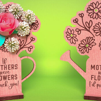 Intra απο ξύλο plywood 3mm-4mm πάχος - Flowers Holder για τη γιορτή της μητέρας Δίασταση 30x20 cm INTRAFABR-67714399 - Image 1