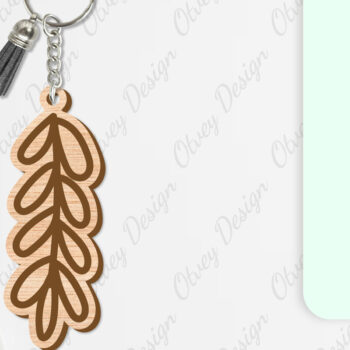 Intra απο ξύλο plywood 3mm-4mm πάχος - Μπρελόκ Λουλούδια Κόψιμο με Λέιζερ Δίασταση 4x4 cm INTRAFABR-104123490 - Image 2