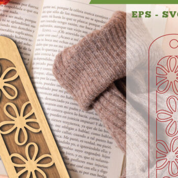 Intra απο ξύλο plywood 3mm-4mm πάχος - Σελιδοδείκτης κοπής λουλουδιών με λέιζερ 5 Δίασταση 5x20 cm INTRAFABR-113107867 - Image 1