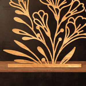 Intra απο ξύλο plywood 3mm-4mm πάχος - Βάση κοπής με λέιζερ λουλουδιών, δώρο για την ημέρα της μητέρας Δίασταση 20x20 cm INTRAFABR-114539224