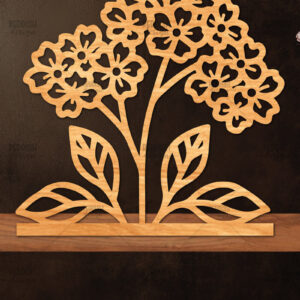 Intra απο ξύλο plywood 3mm-4mm πάχος - Βάση κοπής με λέιζερ λουλουδιών, δώρο για την ημέρα της μητέρας Δίασταση 20x20 cm INTRAFABR-114539278