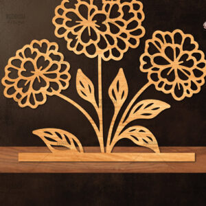 Intra απο ξύλο plywood 3mm-4mm πάχος - Βάση κοπής με λέιζερ λουλουδιών, δώρο για την ημέρα της μητέρας Δίασταση 20x20 cm INTRAFABR-114539302