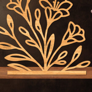 Intra απο ξύλο plywood 3mm-4mm πάχος - Βάση κοπής με λέιζερ λουλουδιών, δώρο για την ημέρα της μητέρας Δίασταση 20x20 cm INTRAFABR-114539093