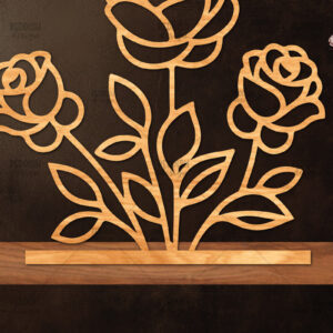 Intra απο ξύλο plywood 3mm-4mm πάχος - Βάση κοπής με λέιζερ λουλουδιών, δώρο για την ημέρα της μητέρας Δίασταση 20x20 cm INTRAFABR-114539178