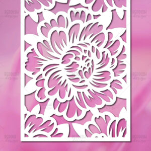 Intra απο ξύλο plywood 3mm-4mm πάχος - Πρότυπο κάρτας κομμένων λουλουδιών Δίασταση 5x7 cm INTRAFABR-114804364