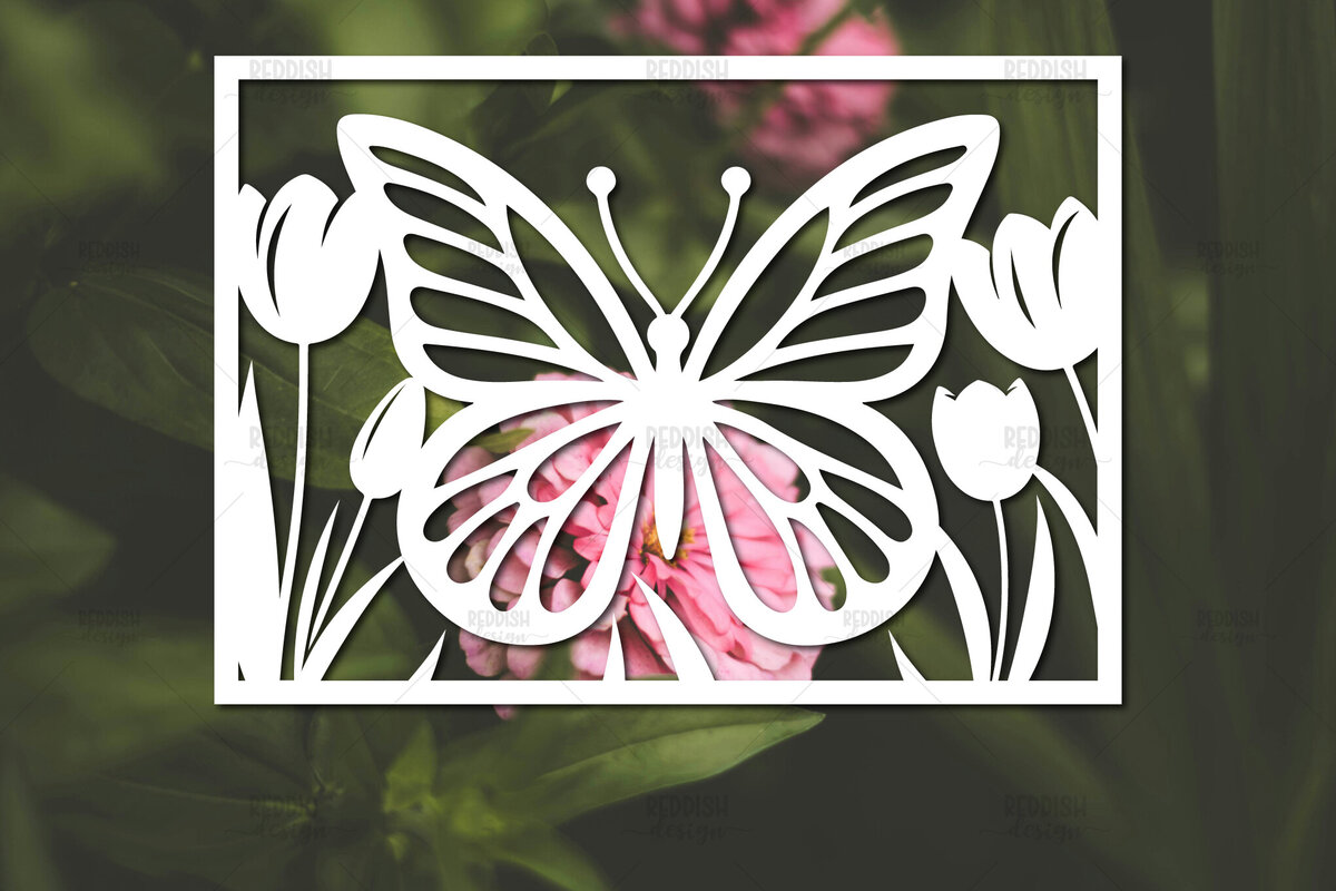 Intra απο ξύλο plywood 3mm-4mm πάχος - Πρότυπο κάρτας κομμένων λουλουδιών Δίασταση 5x7 cm INTRAFABR-114804395