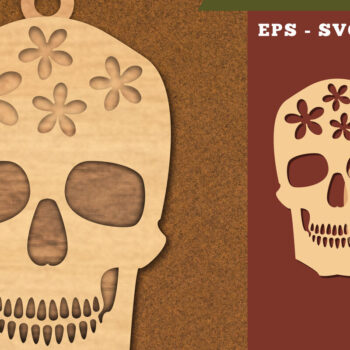 Intra απο ξύλο plywood 3mm-4mm πάχος - Στολίδι με κομμένα λέιζερ λουλουδιών  1 Δίασταση 6x6 cm INTRAFABR-111785789 - Image 1