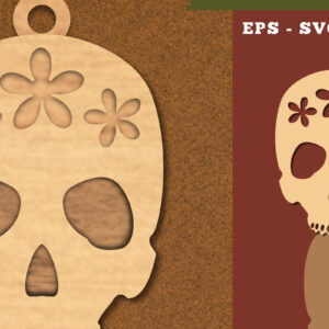 Intra απο ξύλο plywood 3mm-4mm πάχος - Στολίδι με κομμένα λέιζερ λουλουδιών  4 Δίασταση 6x6 cm INTRAFABR-111785829