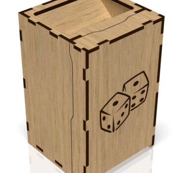 Intra απο ξύλο plywood 3mm-4mm πάχος - Πτυσσόμενα ζάρια, Dice Tower,  κοπής με λέιζερ Δίασταση 20x20 cm INTRAFABR-42038546 - Image 5