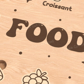 Intra απο ξύλο plywood 3mm-4mm πάχος - Food Puzzle for Kids -   Δίασταση 30x20 cm INTRAFABR-123160598 - Image 2