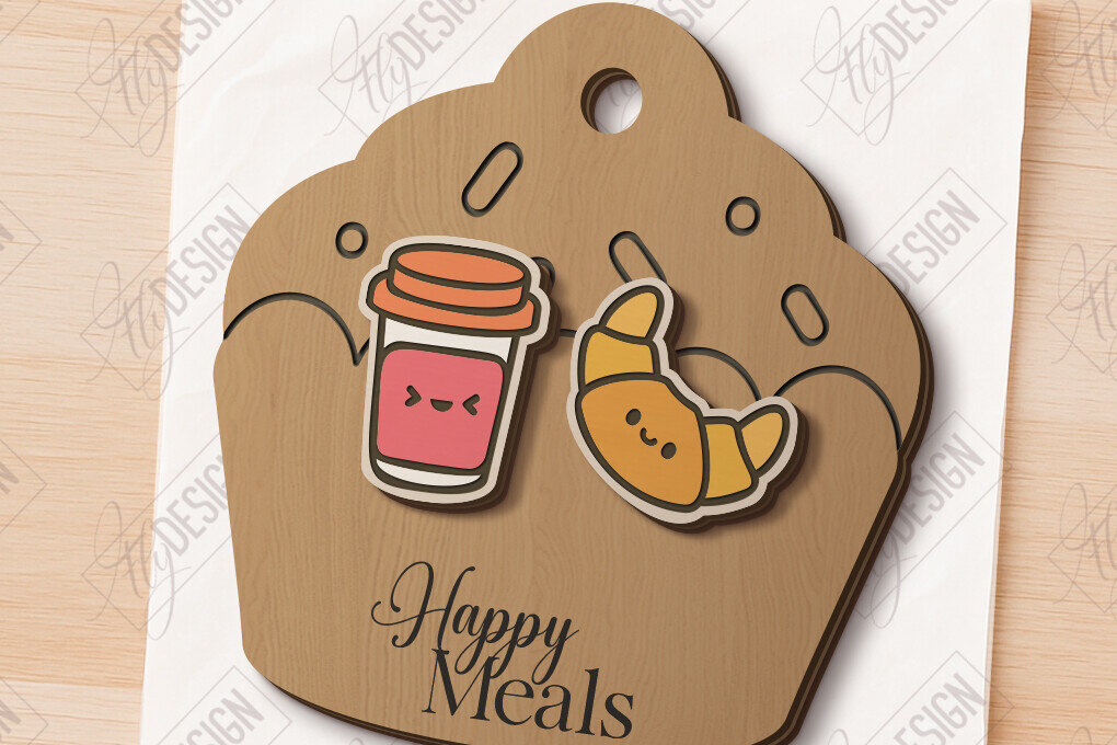 Intra απο ξύλο plywood 3mm-4mm πάχος - Food Stud Σκουλαρίκια Laser Cut|Αξεσουάρ Δίασταση 3x3 cm INTRAFABR-121125713