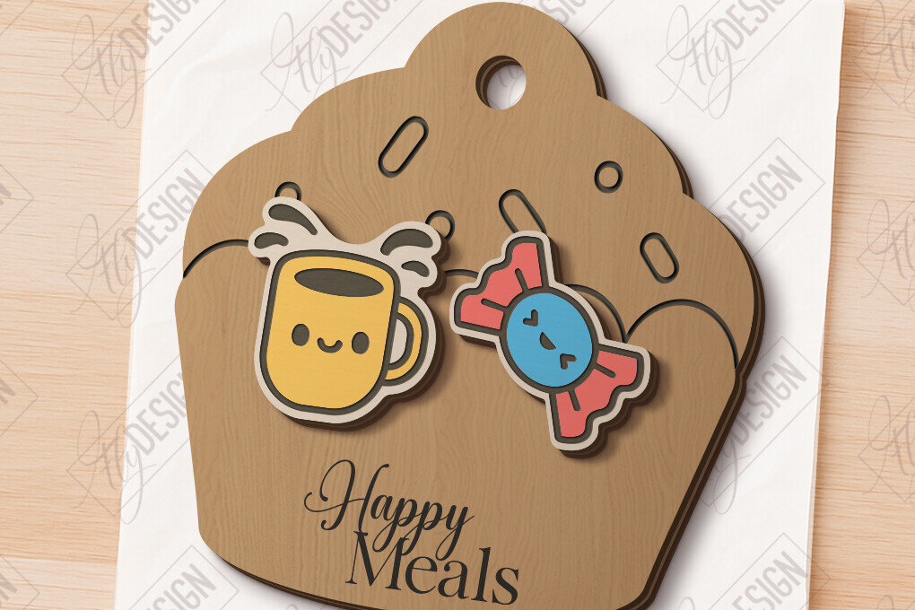 Intra απο ξύλο plywood 3mm-4mm πάχος - Food Stud Σκουλαρίκια Laser Cut|Αξεσουάρ Δίασταση 3x3 cm INTRAFABR-121125724