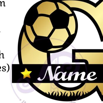 Intra απο ξύλο plywood 3mm-4mm πάχος - Γράμμα G μονόγραμμα ποδοσφαίρου ή ποδοσφαίρου Δίασταση 30x20 cm INTRAFABR-81961568 - Image 3