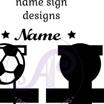 Intra απο ξύλο plywood 3mm-4mm πάχος - Μονόγραμμα ποδοσφαίρου ή ποδοσφαίρου I Γράμμα Δίασταση 30x20 cm INTRAFABR-81961640 - Image 2