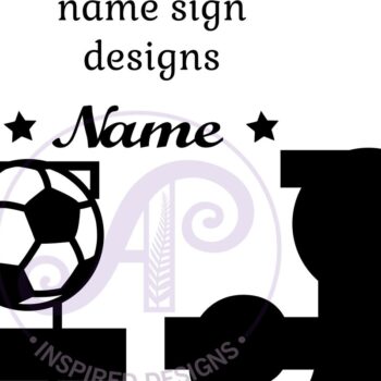 Intra απο ξύλο plywood 3mm-4mm πάχος - Μονόγραμμα ποδοσφαίρου ή ποδοσφαίρου J γράμμα Δίασταση 30x20 cm INTRAFABR-81961658 - Image 2