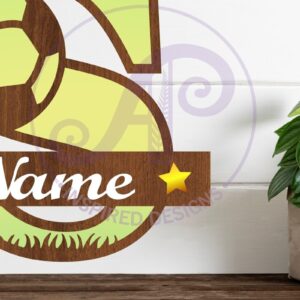 Intra απο ξύλο plywood 3mm-4mm πάχος - Γράμμα S μονόγραμμα ποδοσφαίρου ή ποδοσφαίρου Δίασταση 30x20 cm INTRAFABR-81961875