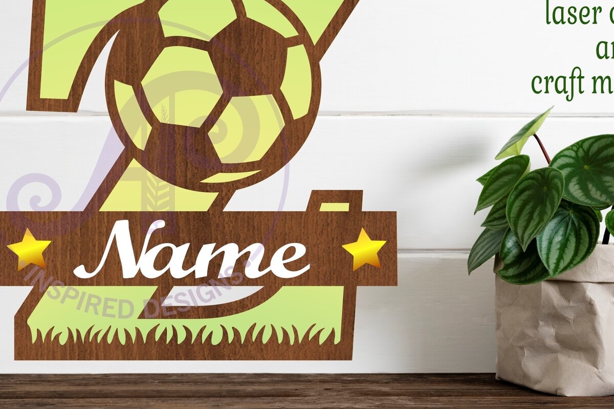 Intra απο ξύλο plywood 3mm-4mm πάχος - Ποδόσφαιρο ή ποδόσφαιρο μονόγραμμα Z γράμμα Δίασταση 30x20 cm INTRAFABR-81962034