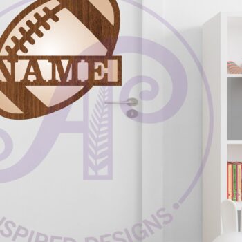 Intra απο ξύλο plywood 3mm-4mm πάχος - Ποδόσφαιρο/Μπάλα ράγκμπι Σήμα ονόματος  Laser Δίασταση 30x20 cm INTRAFABR-88544585 - Image 3