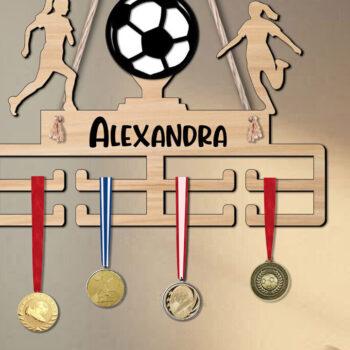 Intra απο ξύλο plywood 3mm-4mm πάχος - Ποδοσφαιρικός Γυναικείος Αθλητικός τοίχος Κρεμάστρα Μετάλλων Δίασταση 20x20 cm INTRAFABR-119847774 - Image 2