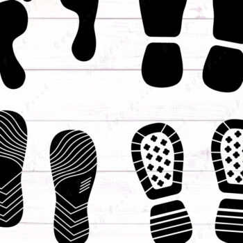 Intra απο ξύλο plywood 3mm-4mm πάχος - Footprints και Set Prints παπουτσιών Δίασταση 30x20 cm INTRAFABR-117723470 - Image 1