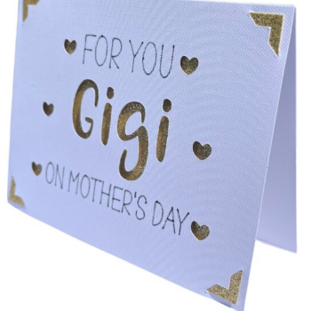 Intra απο ξύλο plywood 3mm-4mm πάχος - For You Gigi on Mother's Day Card Δίασταση 20x20 cm INTRAFABR-96826417 - Image 1