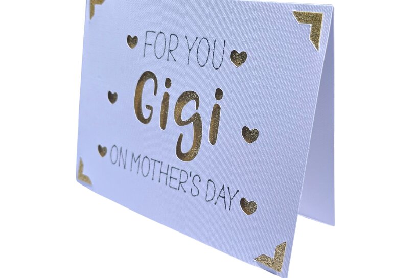 Intra απο ξύλο plywood 3mm-4mm πάχος - For You Gigi on Mother's Day Card  Δίασταση 20x20 cm INTRAFABR-96826417