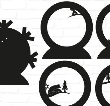 Intra απο ξύλο plywood 3mm-4mm πάχος - Forest 3D CHRISTMAS , 5 Layers Δίασταση 15x15 cm INTRAFABR-18720006 - Image 2