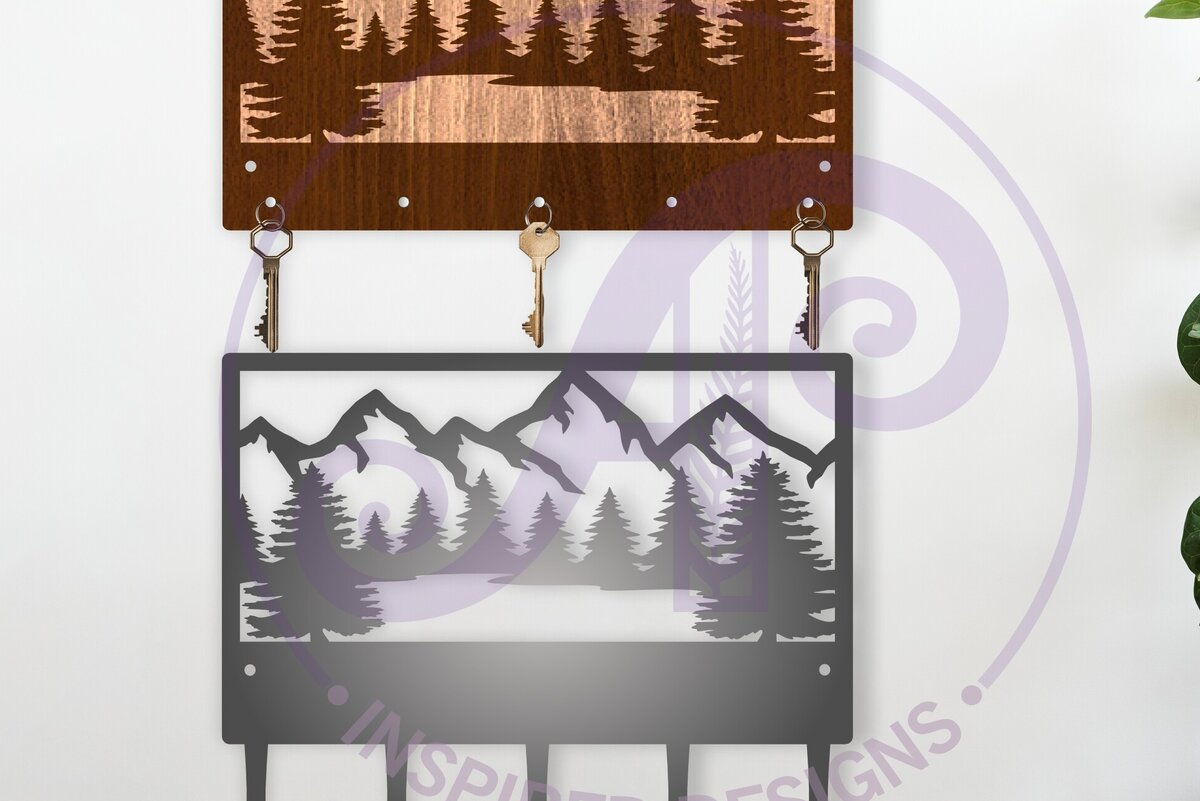 Intra απο ξύλο plywood 3mm-4mm πάχος - Σχέδια κλειδαριάς για δάσος και βουνά Δίασταση 30x20 cm INTRAFABR-118051529