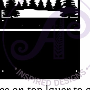 Intra απο ξύλο plywood 3mm-4mm πάχος - Σχέδια κλειδαριάς για δάσος και βουνά Δίασταση 30x20 cm INTRAFABR-118051529 - Image 4