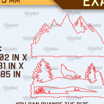 Intra απο ξύλο plywood 3mm-4mm πάχος - Δέσμη  Κουτιά Κεριών Ζώων του Δάσους Δίασταση 30x20 cm INTRAFABR-94833432 - Image 2