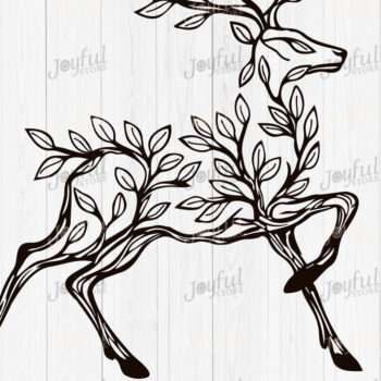 Intra απο ξύλο plywood 3mm-4mm πάχος - Πακέτο Forest Animal Leaf Art  Δίασταση 30x20 cm INTRAFABR-124578135 - Image 7