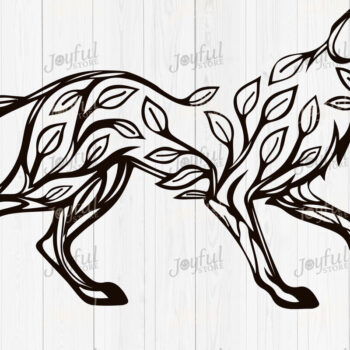 Intra απο ξύλο plywood 3mm-4mm πάχος - Πακέτο Forest Animal Leaf Art  Δίασταση 30x20 cm INTRAFABR-124578135 - Image 8