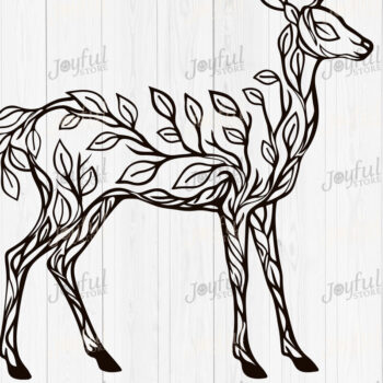 Intra απο ξύλο plywood 3mm-4mm πάχος - Πακέτο Forest Animal Leaf Art  Δίασταση 30x20 cm INTRAFABR-124578135 - Image 10