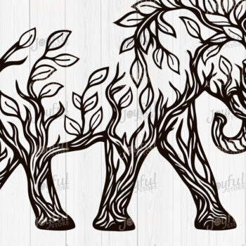 Intra απο ξύλο plywood 3mm-4mm πάχος - Πακέτο Forest Animal Leaf Art  Δίασταση 30x20 cm INTRAFABR-124578135 - Image 11