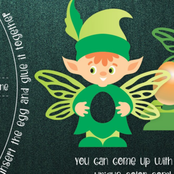 Intra απο ξύλο plywood 3mm-4mm πάχος - Πρότυπο θήκης πασχαλινών αυγών δασικών ξωτικών Δίασταση 15x15 cm INTRAFABR-25807581 - Image 1