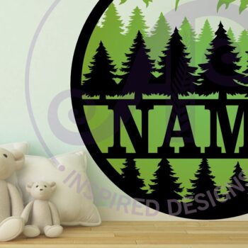 Intra απο ξύλο plywood 3mm-4mm πάχος - Πρότυπο κοπής λέιζερ  Sin Name Forest Δίασταση 30x20 cm INTRAFABR-95144526 - Image 2