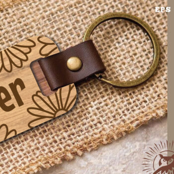 Intra απο ξύλο plywood 3mm-4mm πάχος - Μπρελόκ Forever Laser Cut Δίασταση 4x4 cm INTRAFABR-115707168 - Image 1