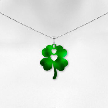 Intra απο ξύλο plywood 3mm-4mm πάχος - Τετράφυλλα σκουλαρίκια τριφύλλι , Shamrock Δίασταση 3x3 cm INTRAFABR-58584886 - Image 2