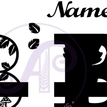 Intra απο ξύλο plywood 3mm-4mm πάχος - Fox Monogram Letter B Cut Δίασταση 30x20 cm INTRAFABR-69923565 - Image 2