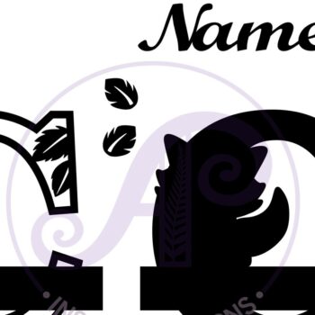 Intra απο ξύλο plywood 3mm-4mm πάχος - Fox Monogram Letter C Cut Δίασταση 30x20 cm INTRAFABR-69923578 - Image 2