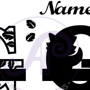 Intra απο ξύλο plywood 3mm-4mm πάχος - Fox Monogram Letter G Cut File Δίασταση 30x20 cm INTRAFABR-69923690 - Image 2