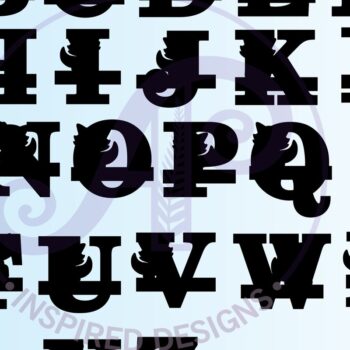 Intra απο ξύλο plywood 3mm-4mm πάχος - Πακέτο  σετ γραμμάτων Fox Monogram Δίασταση 30x20 cm INTRAFABR-69918962 - Image 6