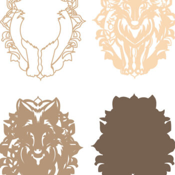 Intra απο ξύλο plywood 3mm-4mm πάχος - Fox Multilayer 3D /Fox 3D Mandala Δίασταση 30x30 cm INTRAFABR-74463930 - Image 2