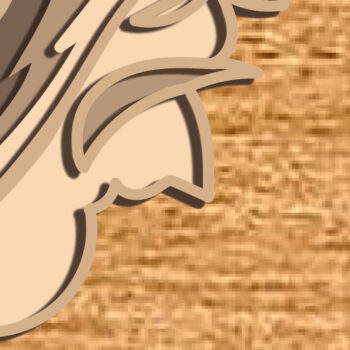 Intra απο ξύλο plywood 3mm-4mm πάχος - Fox Multilayer 3D /Fox 3D Mandala Δίασταση 30x30 cm INTRAFABR-74463930 - Image 6