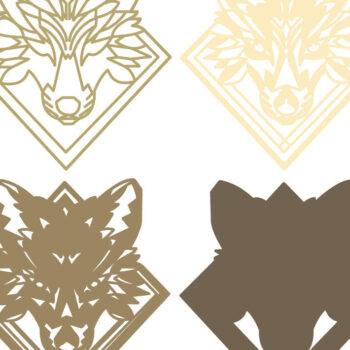 Intra απο ξύλο plywood 3mm-4mm πάχος - Fox Multilayer 3D /Fox 3D Mandala/Las Δίασταση 30x30 cm INTRAFABR-69972829 - Image 2