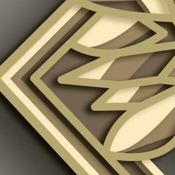 Intra απο ξύλο plywood 3mm-4mm πάχος - Fox Multilayer 3D /Fox 3D Mandala/Las Δίασταση 30x30 cm INTRAFABR-69972829 - Image 4