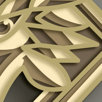 Intra απο ξύλο plywood 3mm-4mm πάχος - Fox Multilayer 3D /Fox 3D Mandala/Las Δίασταση 30x30 cm INTRAFABR-69972829 - Image 5