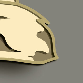 Intra απο ξύλο plywood 3mm-4mm πάχος - Fox Multilayer /Fox 3D Mandala/Laser Δίασταση 30x30 cm INTRAFABR-67710331 - Image 7